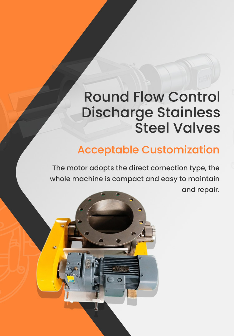 Round stainless steel valve