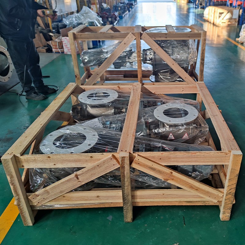 Stainless Steel Circular Flange Rotary Valve Application Scene