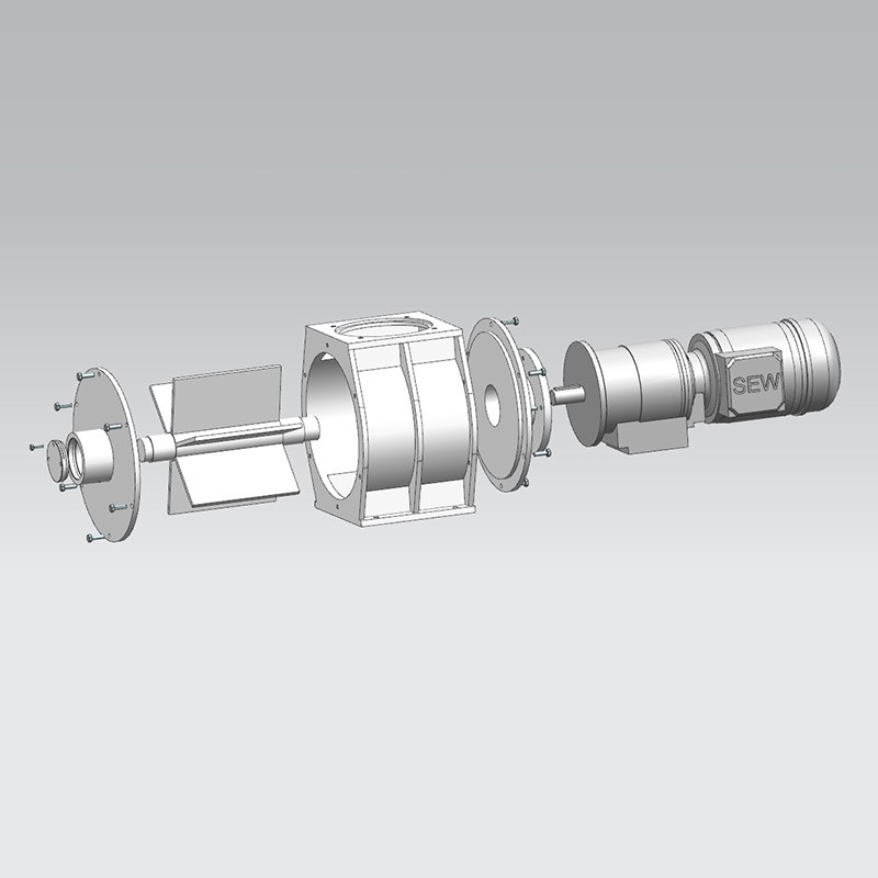 Stainless Steel Rotary Airlock Valve Application Scene