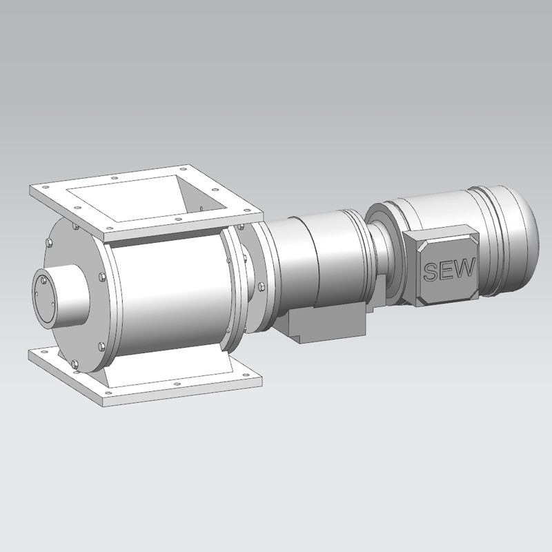 Stainless Steel Square Flange Rotary Valve Application Scene