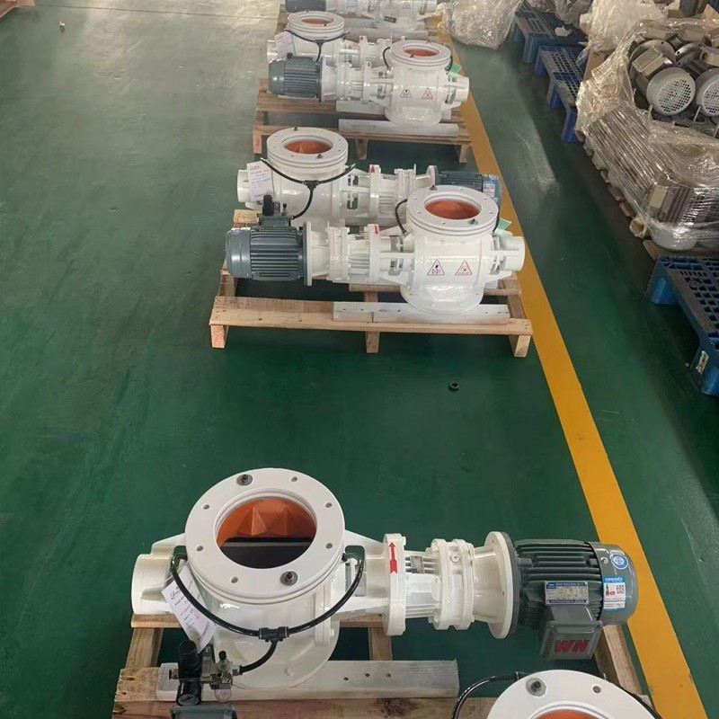 Cast Iron Circular Flange Rotary Valve Application Scene
