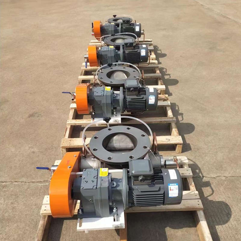 High Temperature Cooling Rotary Airlock Valve Application Scene