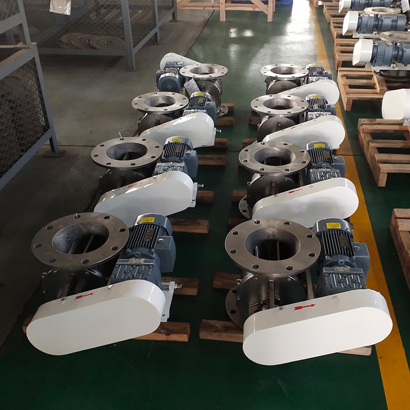 Stainless Steel Circular Flange Rotary Valve Application Scene