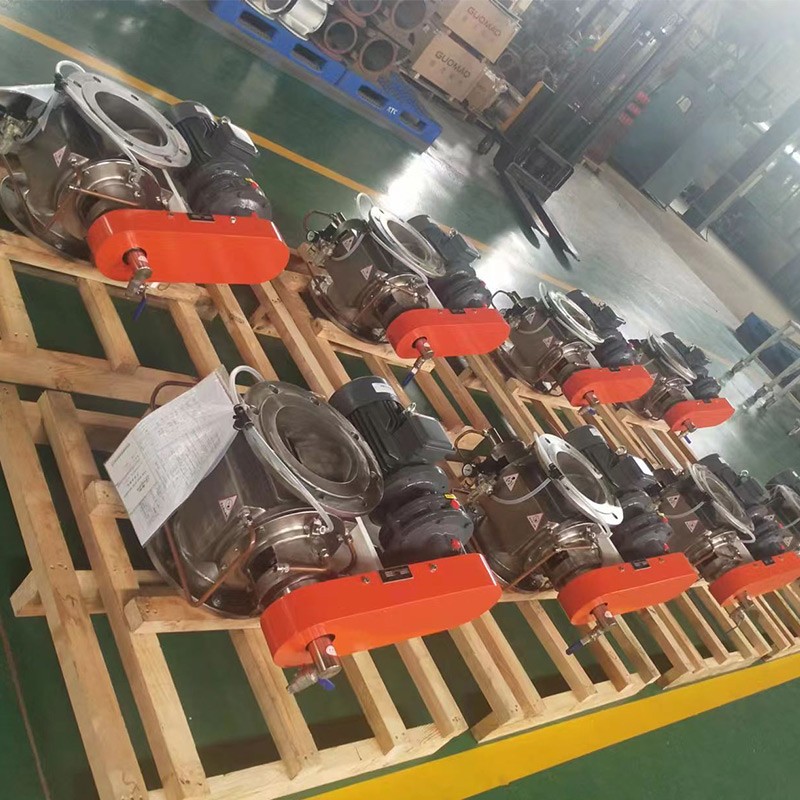High Temperature Cooling Rotary Airlock Valve Application Scene