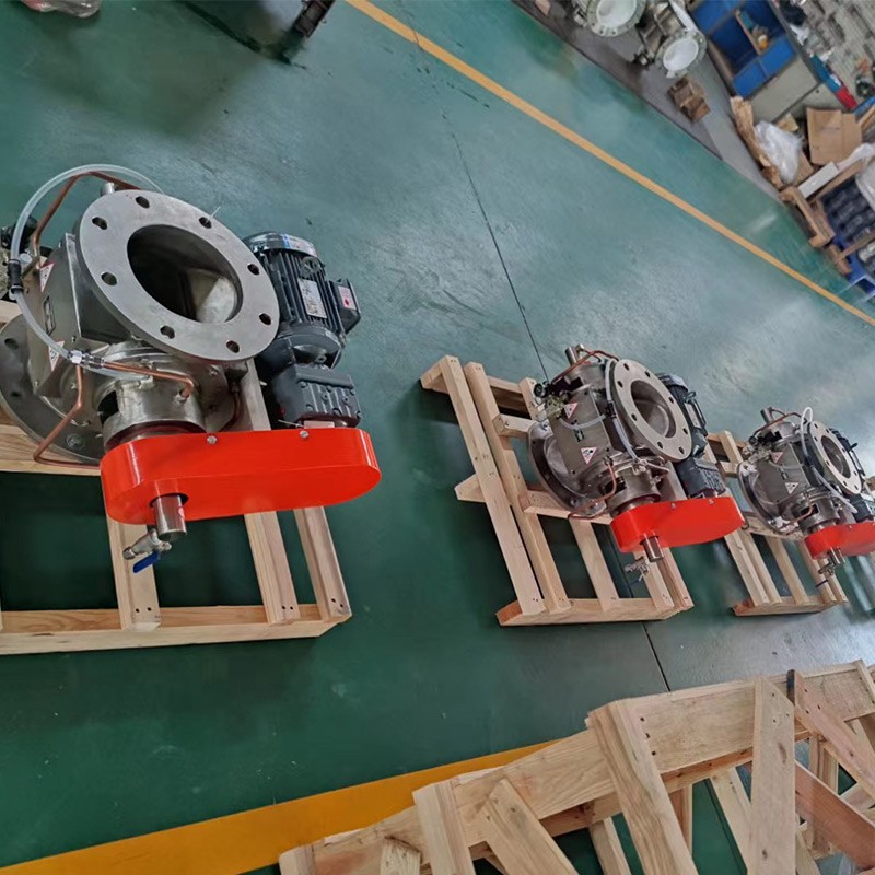 High Temperature Cooling Rotary Airlock Valve Application Scene